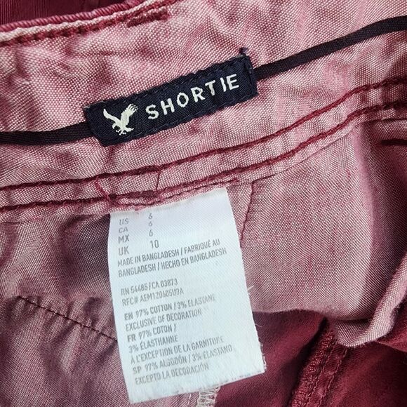 American Eagle Outfitters Red Shortie Shorts (6) - Picture 5 of 5